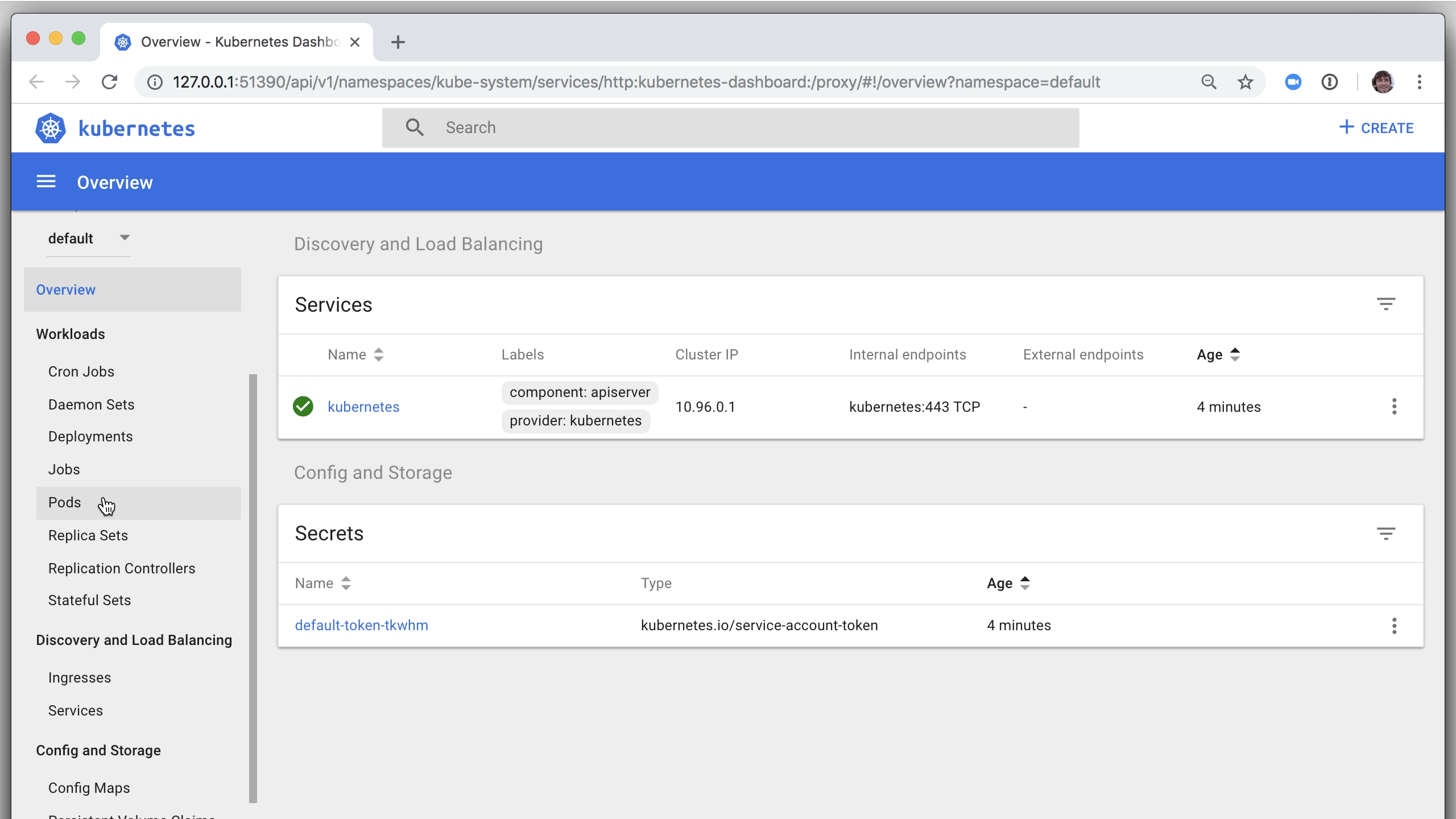 Minikube Dashboard
